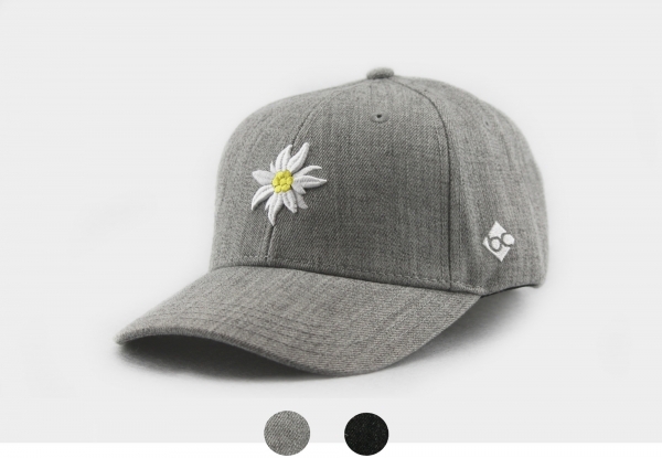 Edelweiß Curved Cap - grau